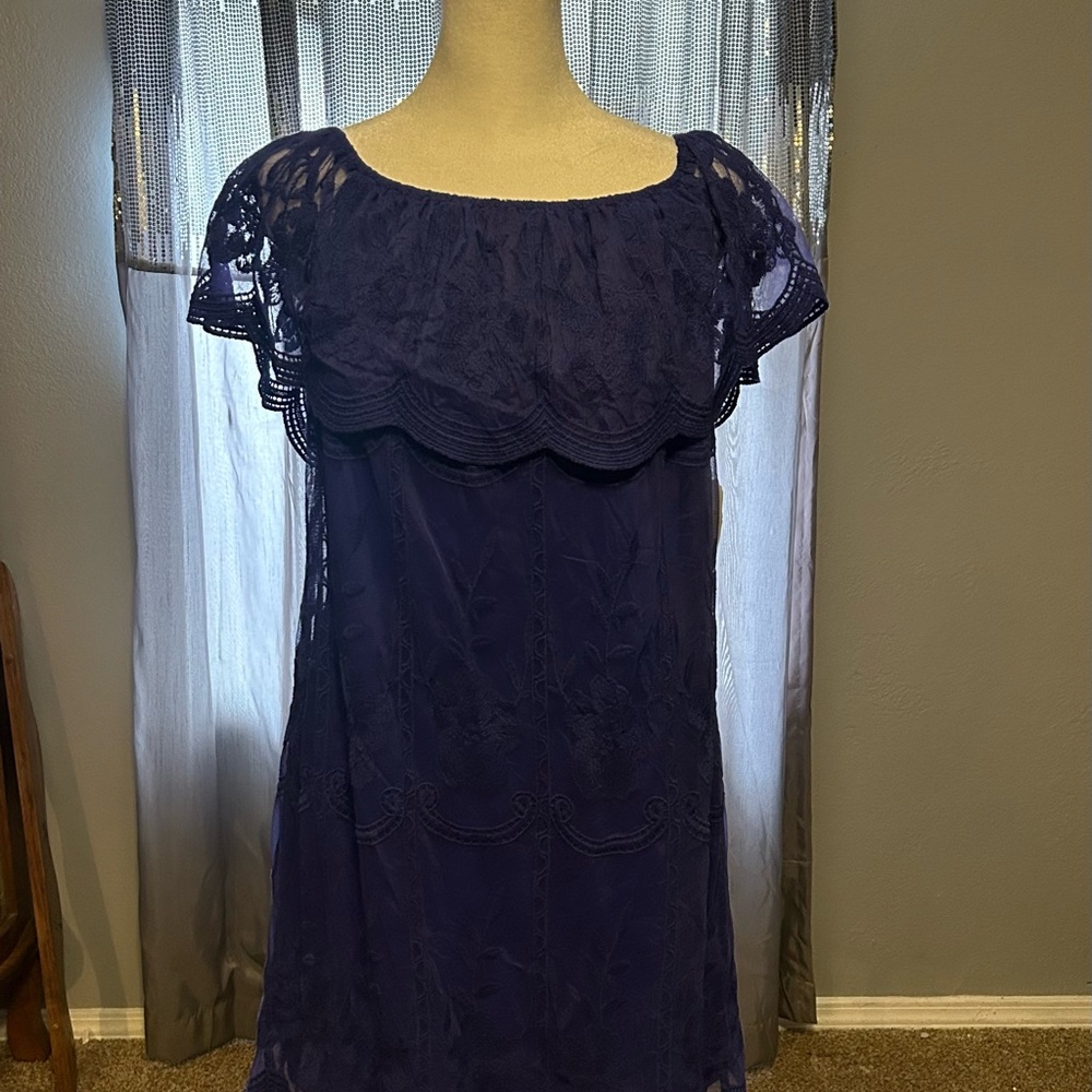 Altar'd State Deep Purple Mini Dress